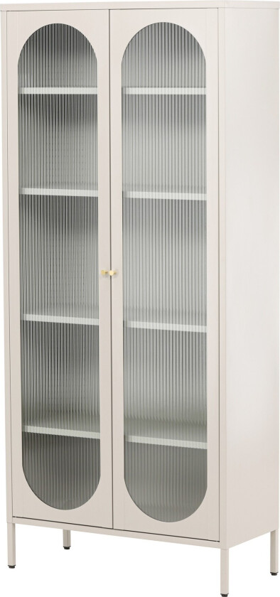 Lima Vitrineskap 80x180 cm Beige - Venture Home