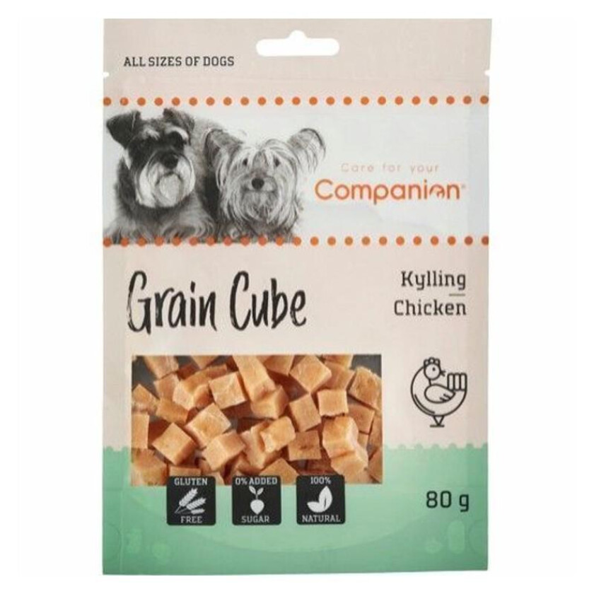 Bilde av Chicken grain cube Godbiter til hund 80 g