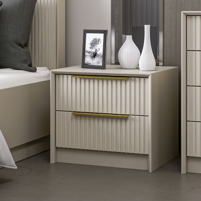 Bilde av Fruitland Nattbord 53 cm - Stein