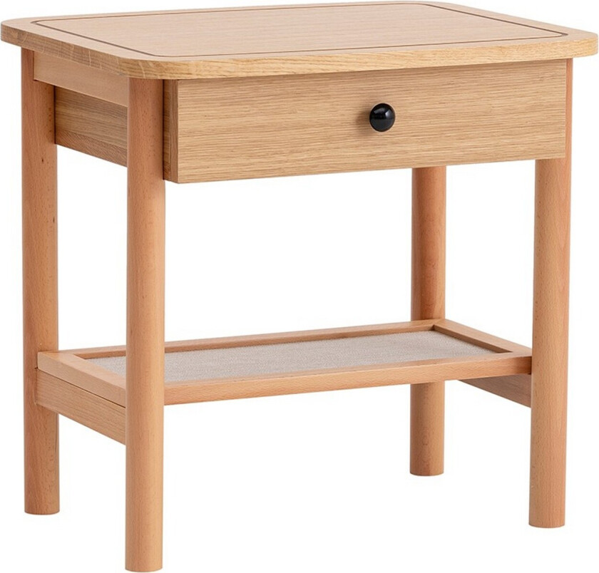 Bhika Nattbord 55 cm - Naturell/tre
