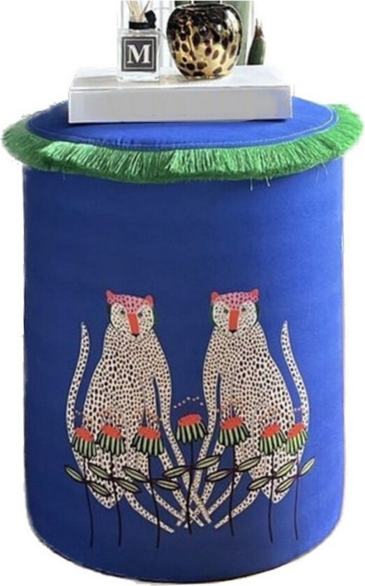 Multan Sittepuff 45 cm - Blå