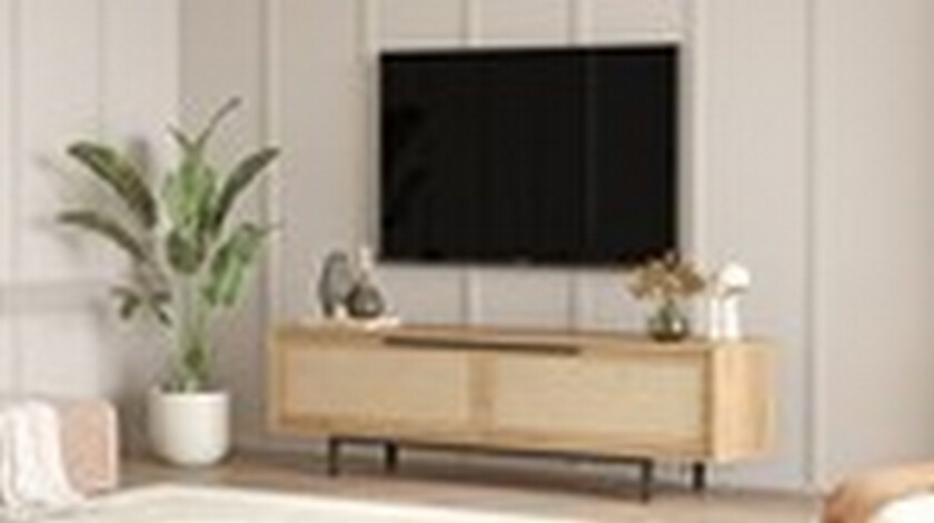 Munish TV-benk 160 cm - Eik/Valnøtt