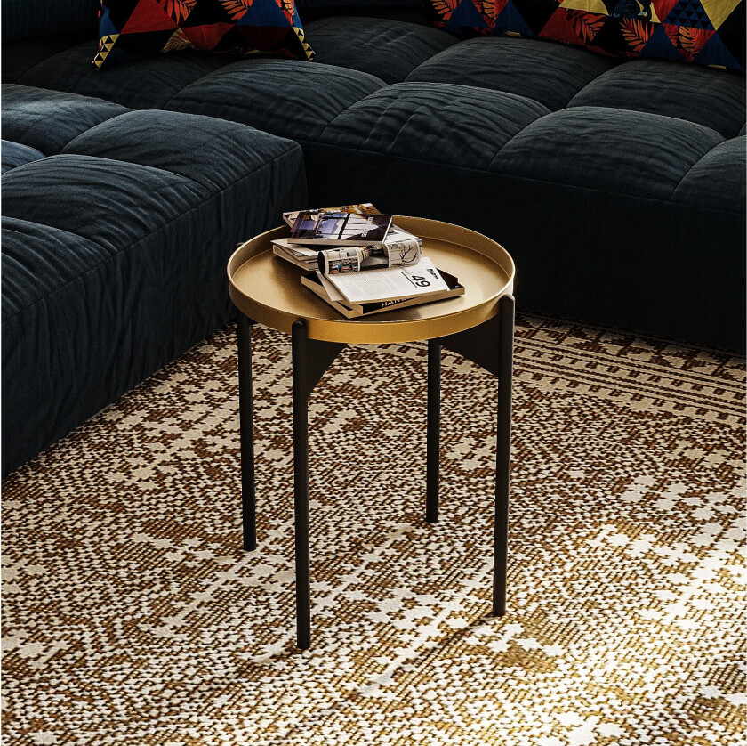 Mamta Sofabord 44 cm - Gull/Svart