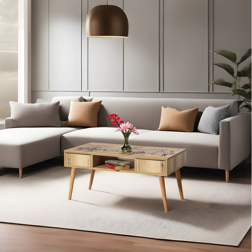 Naruki Sofabord 97 cm - Brun