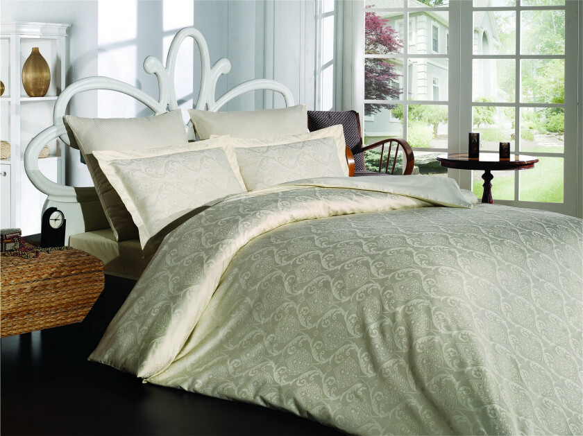 Primacasa by Türkiz Sengesett Dobbel 6-delt Sateng - Krem