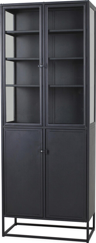 Ellary Vitrineskap 80 cm - Svart