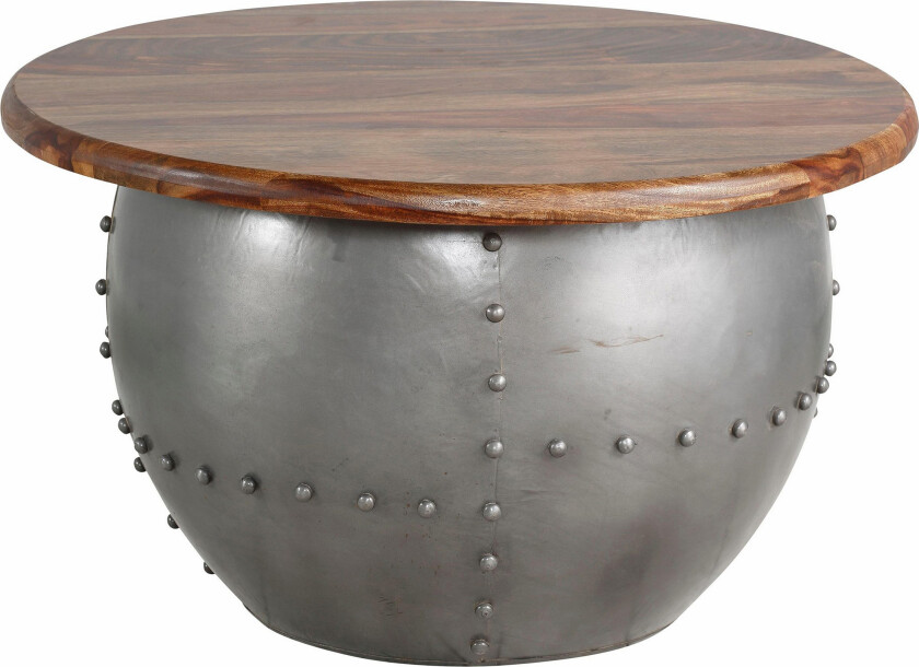 Khalsa Sofabord 75 cm Rundt - MangoTre/Brun