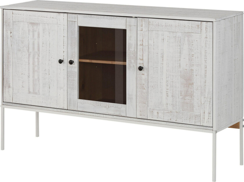 Munira Skjenk 130 cm - Beige/Hvit