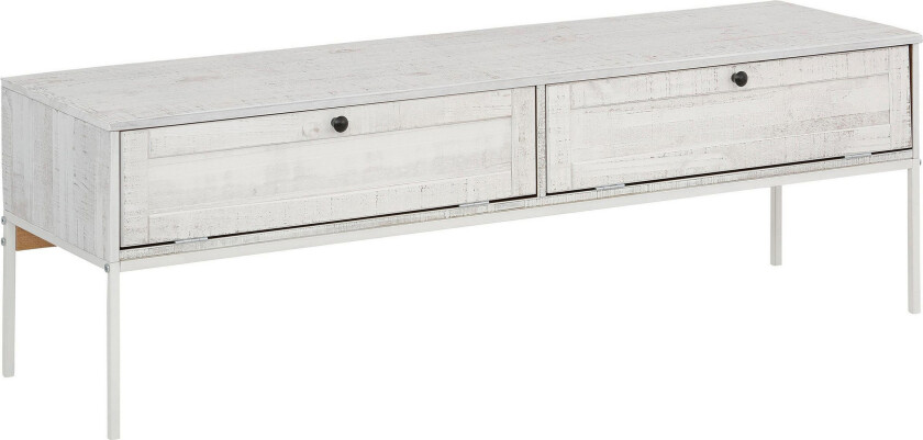 Munira TV-benk 140 cm - Beige/Hvit