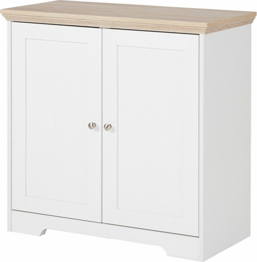 Marinka Skjenk 84 cm - Hvit/Brun