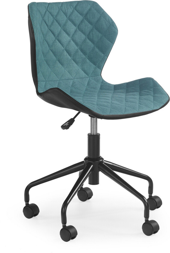 Matrix Kontorstol Barn Økolær - Svart/Turkis