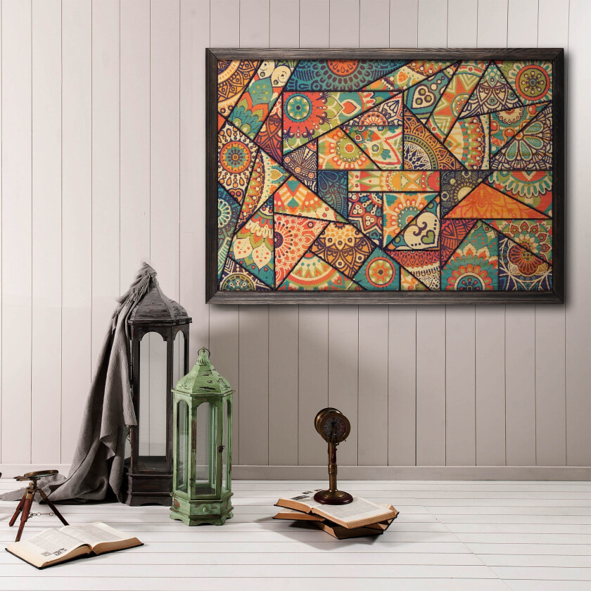 Bilde av Colourful Mosaic Abstract/Colourful Flerfarget - 70x50 cm