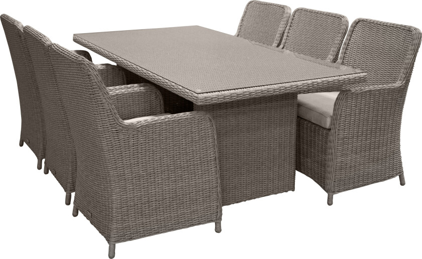 Bilde av Mersig Spisegruppe 200x100 + 6 Stoler - Venture Home