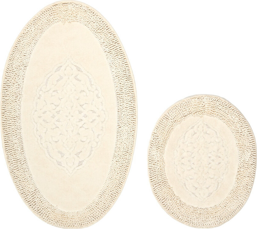 Param Baderomsmatte 60x100 cm Rektangulær - Creme