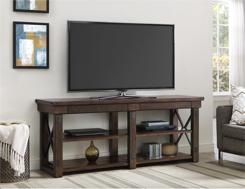Wildwood Tv-benk 160x48 cm Mørkebrun - Dorel Home