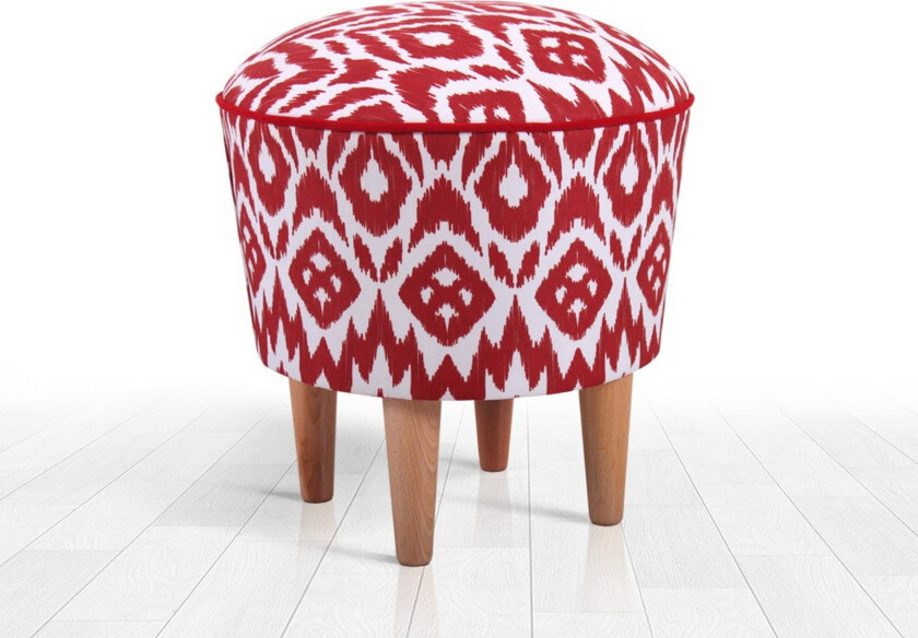 Charlottetown Sittepuff 42 cm - Rød