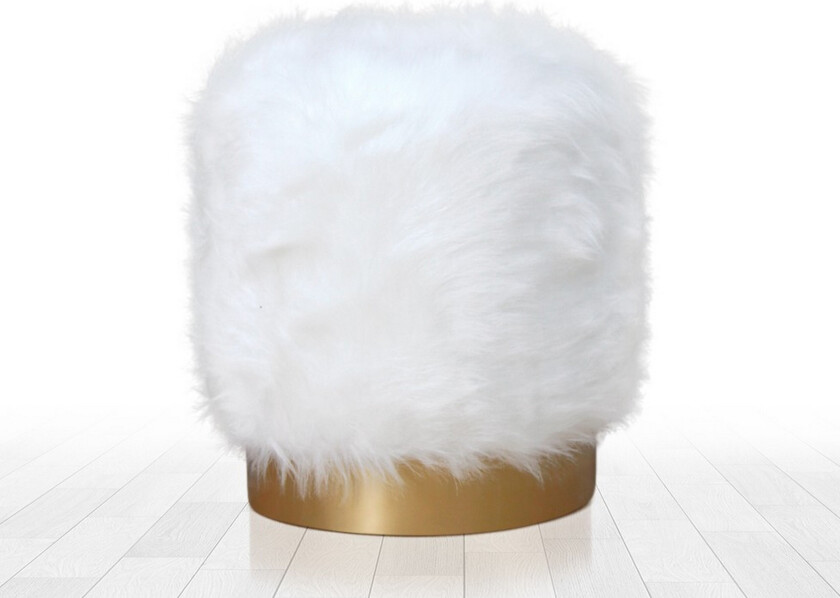 Bilde av Needles Sittepuff 40 cm - Hvit