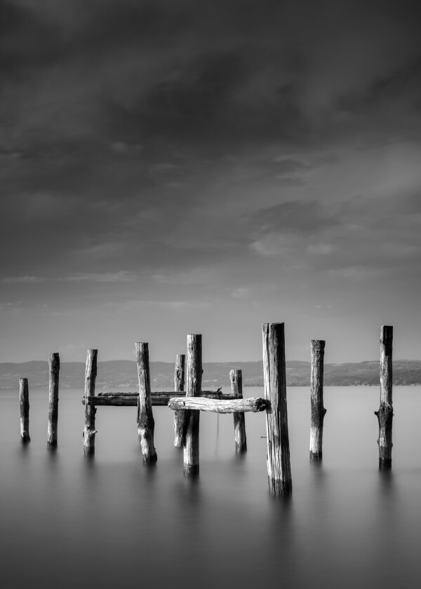 Poster Ocean 50x70 cm - Svart/Hvit