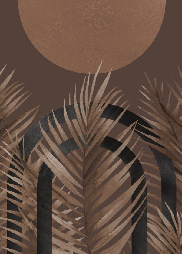 Poster Structures 50x70 cm - Brun