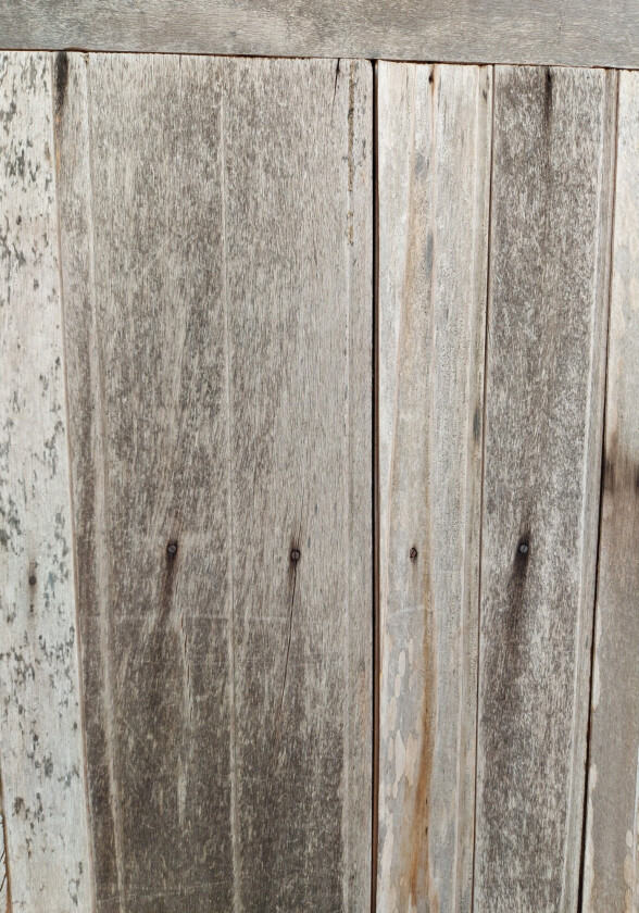 Poster Wooden wall 70x100 cm - Grå