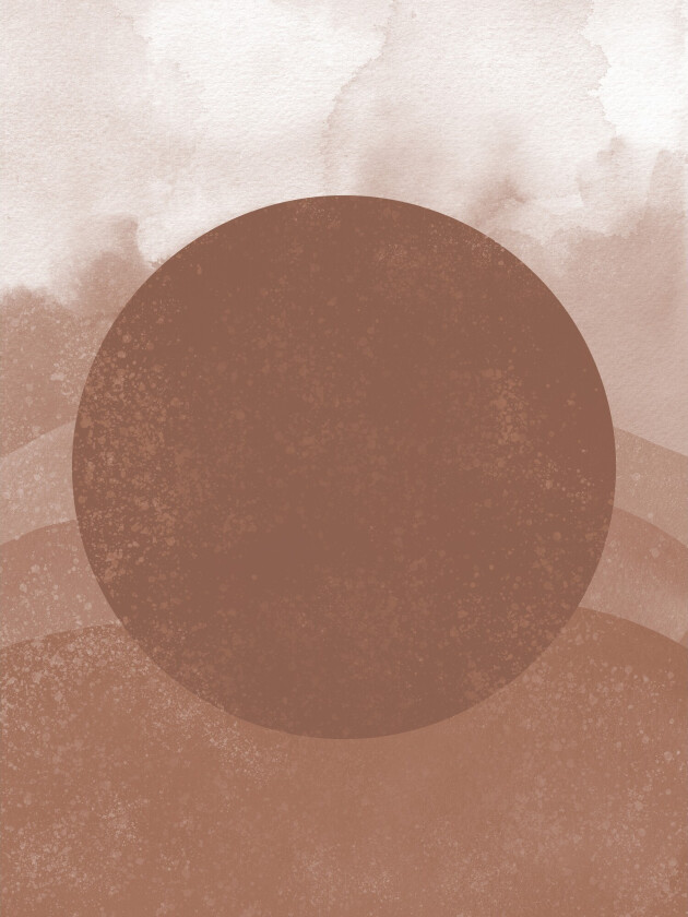 Poster Soft shades 30x40 cm - Brun