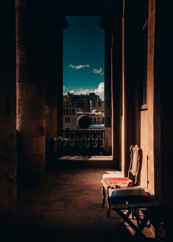 Poster Tunnel vision 50x70 cm - Brun