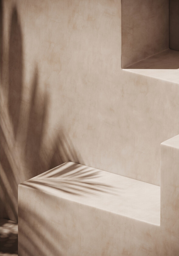 Poster Sun stripes 70x100 cm - Beige