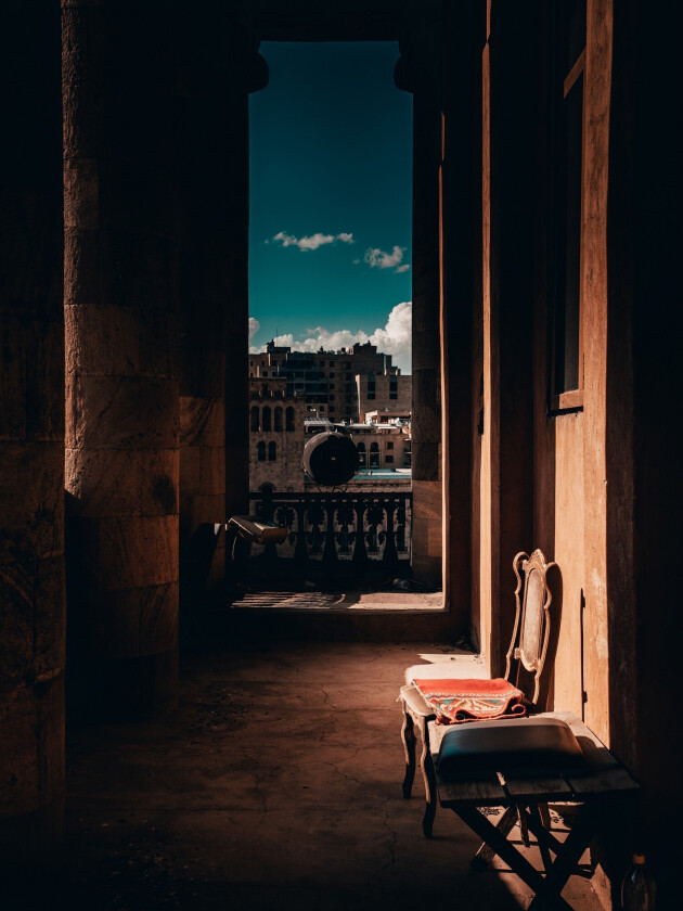 Poster Tunnel vision 30x40 cm - Brun