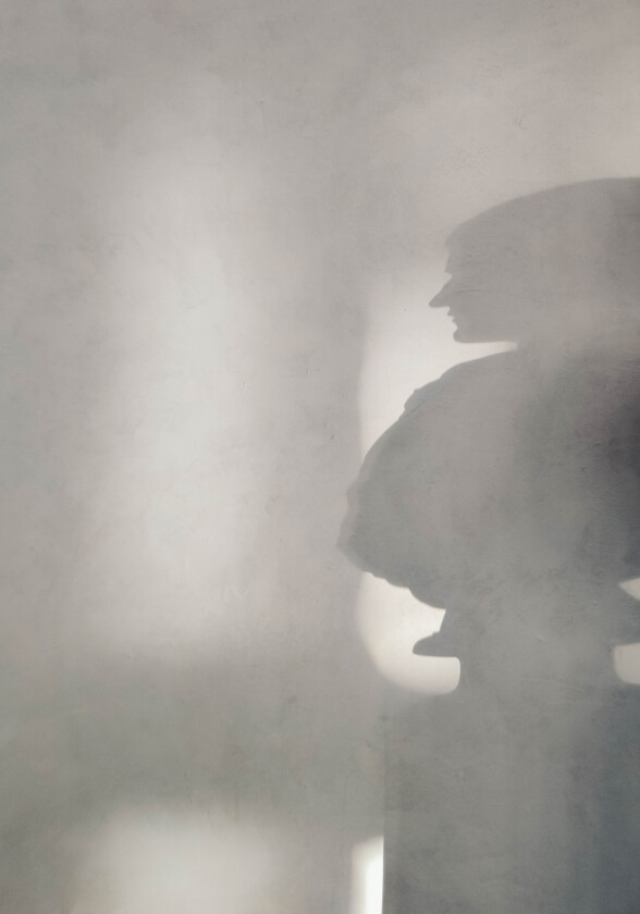 Poster Human shadow 70x100 cm - Hvit/Grå