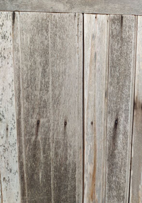 Poster Wooden wall 21x30 cm - Grå