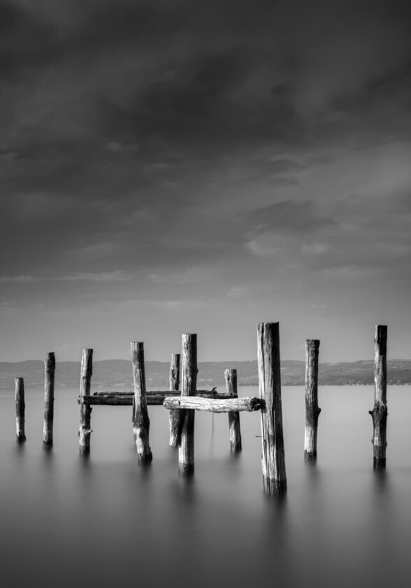 Poster Ocean 21x30 cm - Svart/Hvit