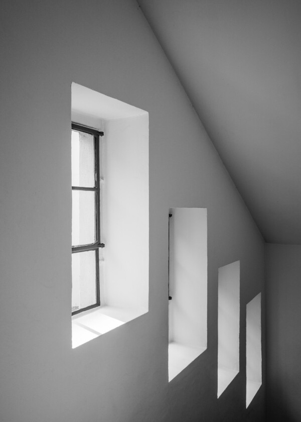 Poster Windows 50x70 cm - Svart/Hvit