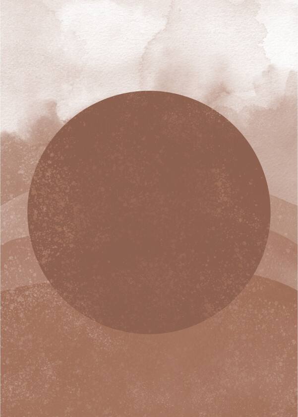 Poster Soft shades 50x70 cm - Brun