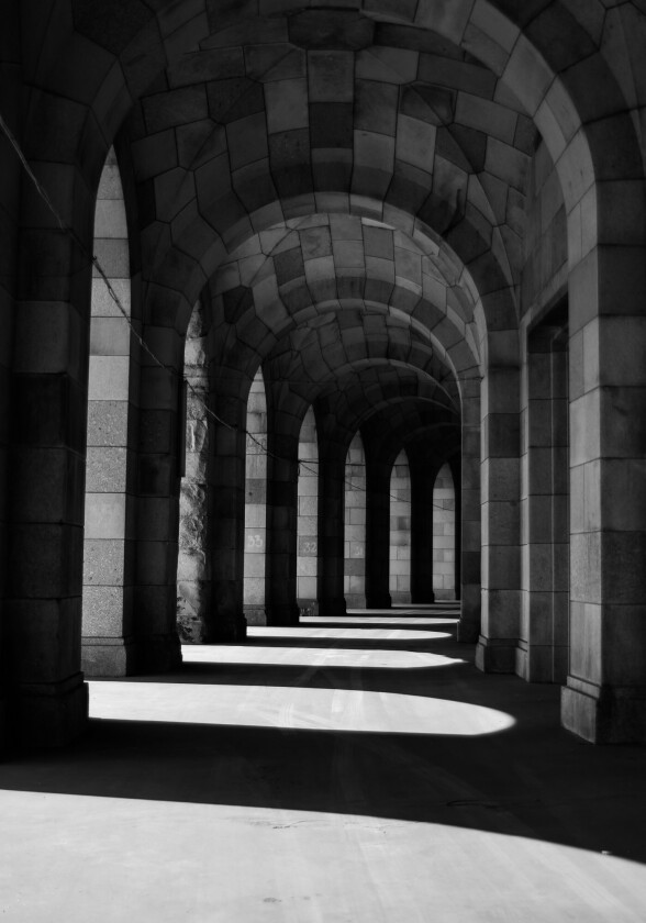 Poster Walkway 21x30 cm - Beige