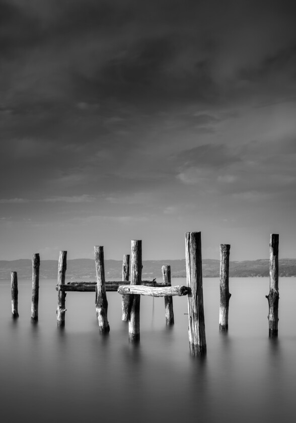 Poster Ocean 70x100 cm - Svart/Hvit