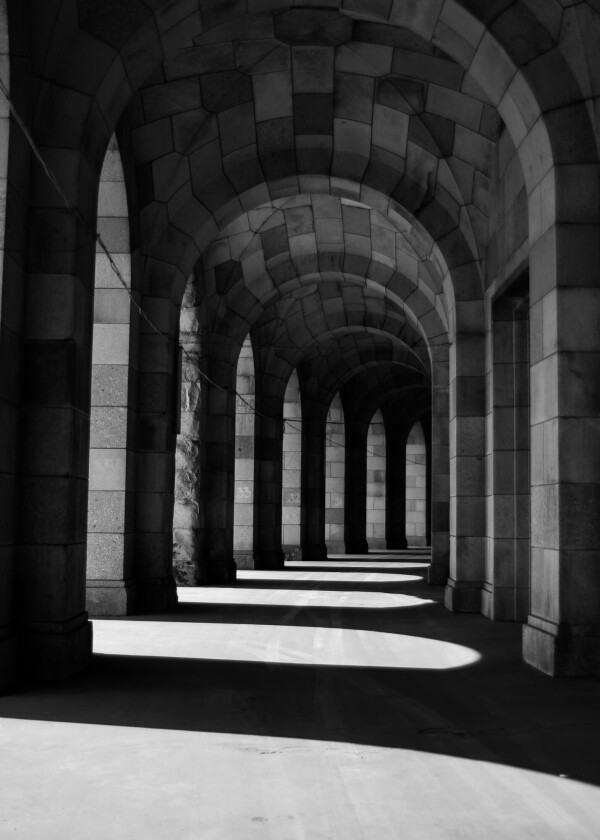 Poster Walkway 50x70 cm - Beige