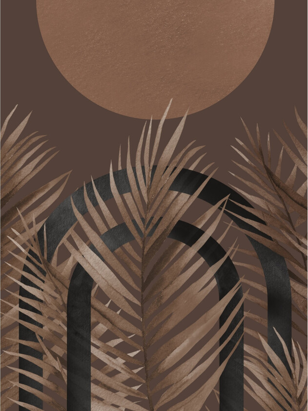 Poster Structures 30x40 cm - Brun