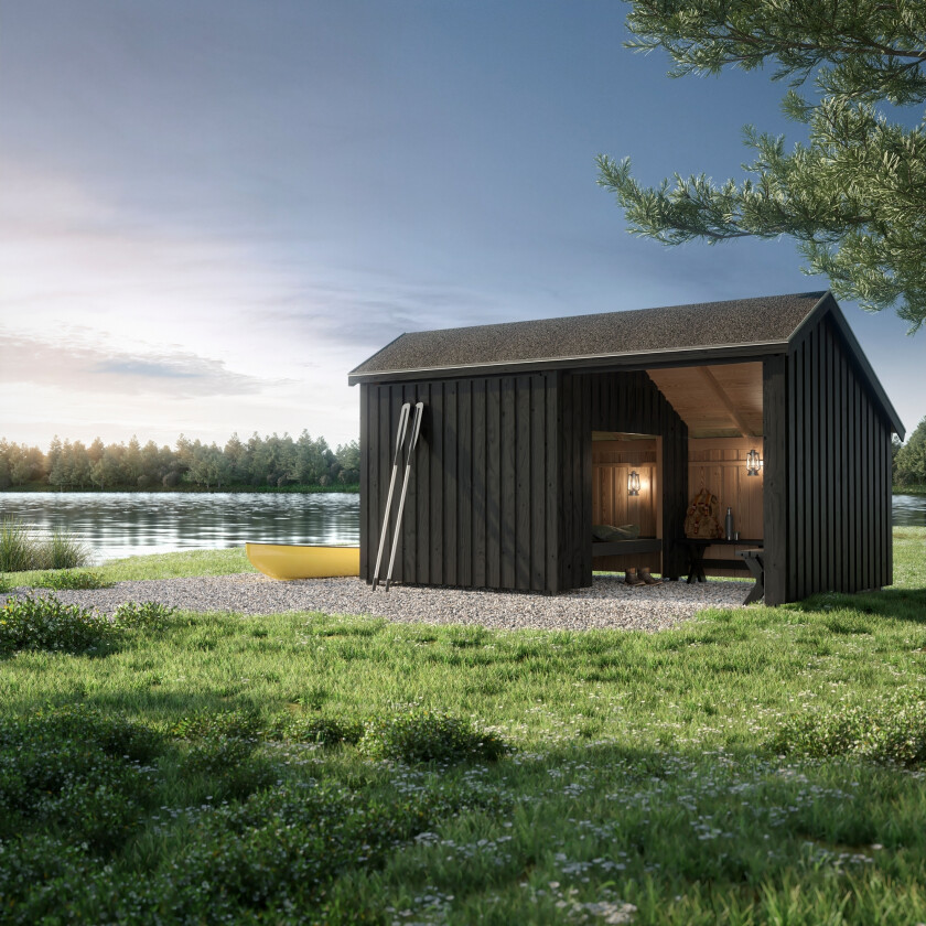 PLUS Multi Shelter - 2 Moduler med Shelter og Oppholdsrom - Grå