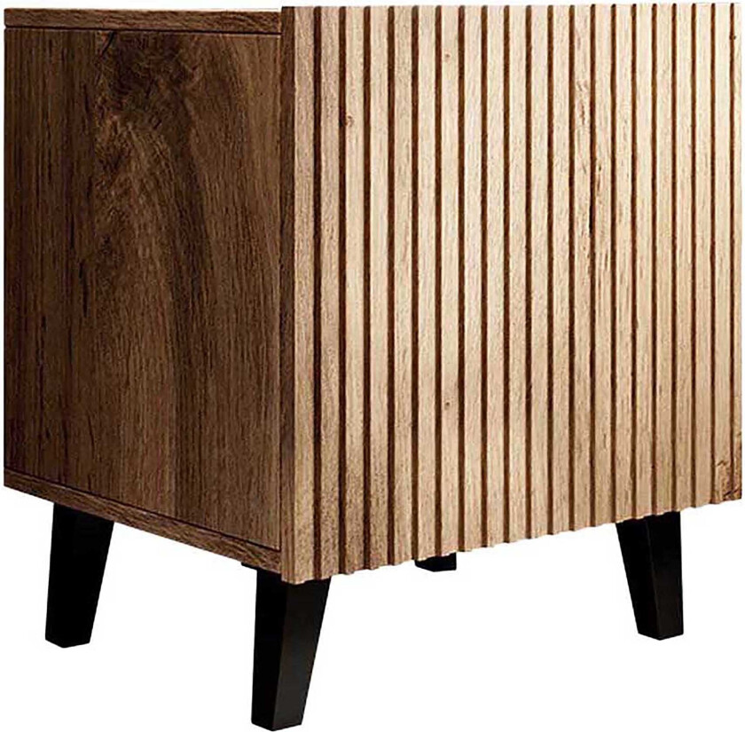 Nattbord 2-pk - Svart|Eik