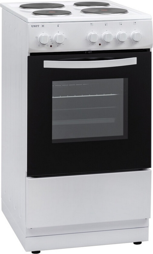 Unit UEC-5006 Komfyr Støpejern 50cm Hvit -