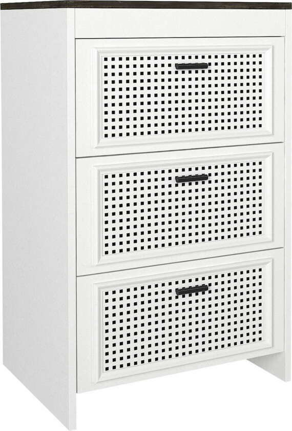 Jessila Kommode Kommode cm - Hvit / Mørkebrun