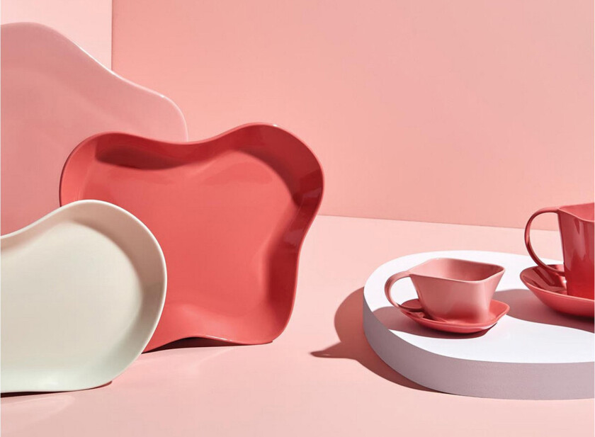 Serveringsfat 2-pk - Rosa