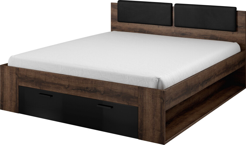 Bovera Sengeramme 160x200 - Teak/Svart