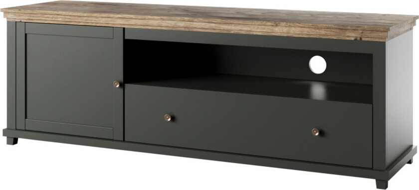 Ivreri Tv-benk 181 cm - Khaki/Natur