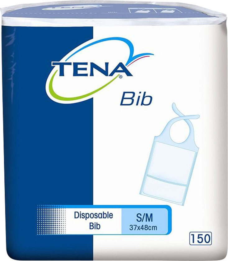 Tena Tena Smekke Bibs, Str S/M, 37x48 cm, 150 stk.