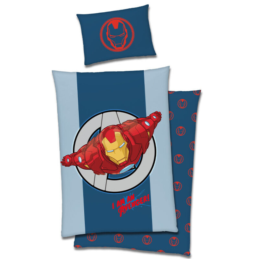 Marvel Sengesett 140x200/50x70 Cm - Iron Man