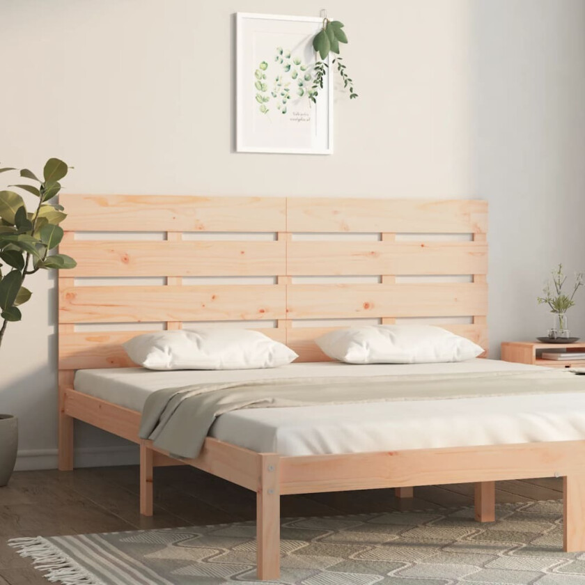 Sengegavl 120x3x80 cm heltre furu