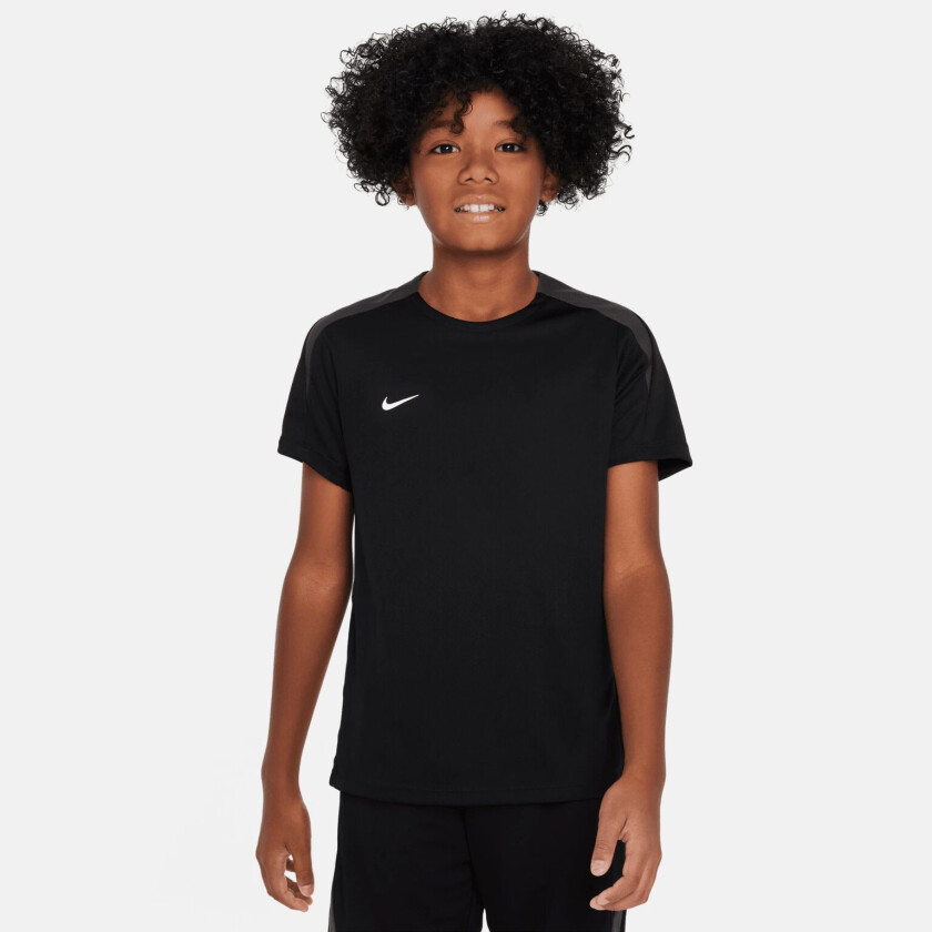 Dri-FIT Strike24 Short Sleeve Top, fotballtrøye, junior BLACK/BLACK/ANTHRACI