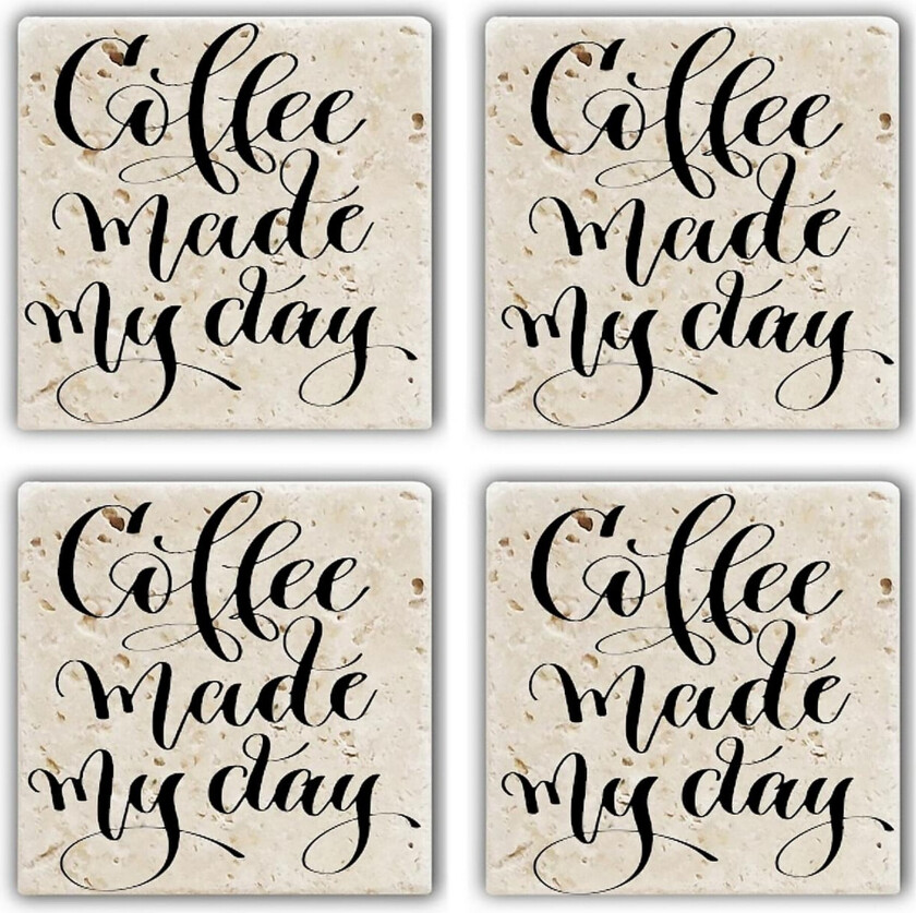 Glassunderlag 4-pk - Flerfarget