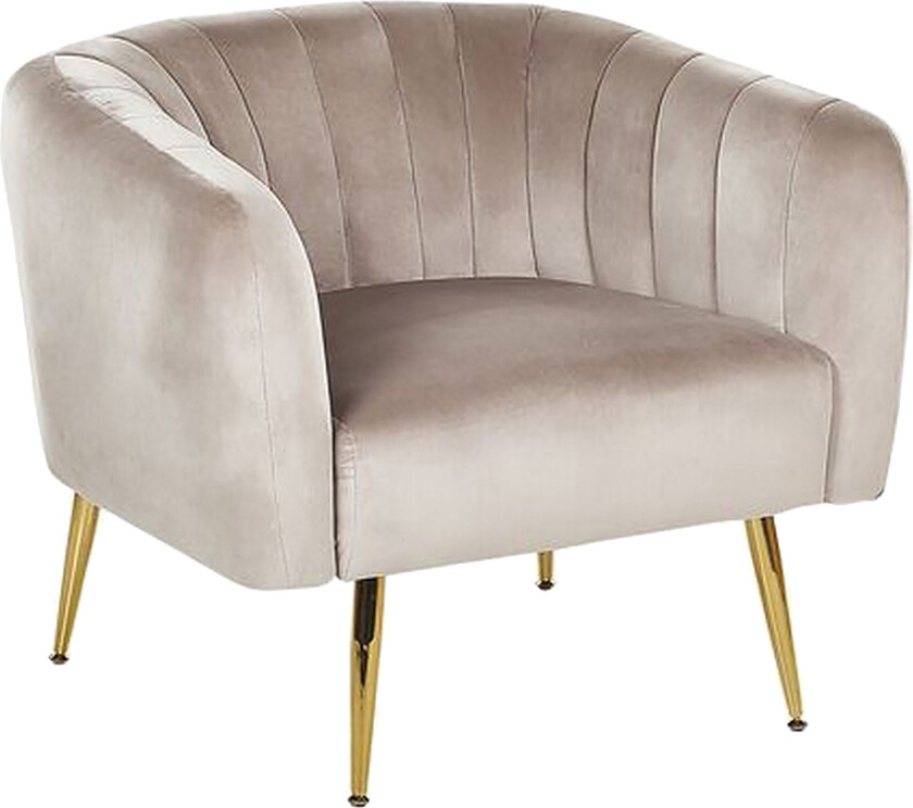 Amania Lenestol - Fløyel/Grå